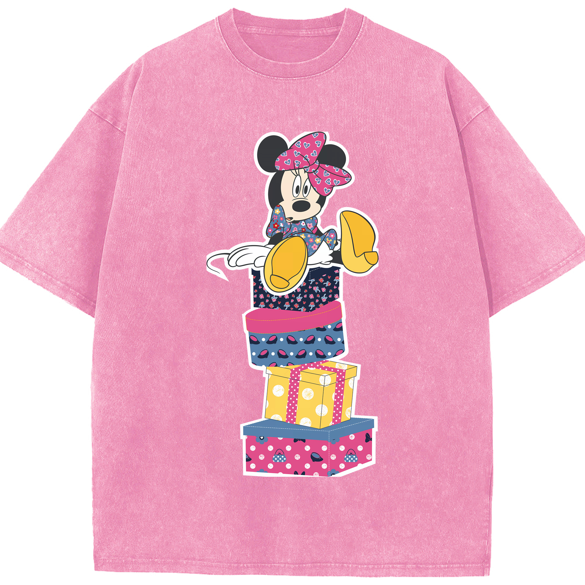 （画像用） ミッキーマウス Mickey Mouse 綿100% ヴィンテージ風 半袖Tシャツ（フロントプリント）